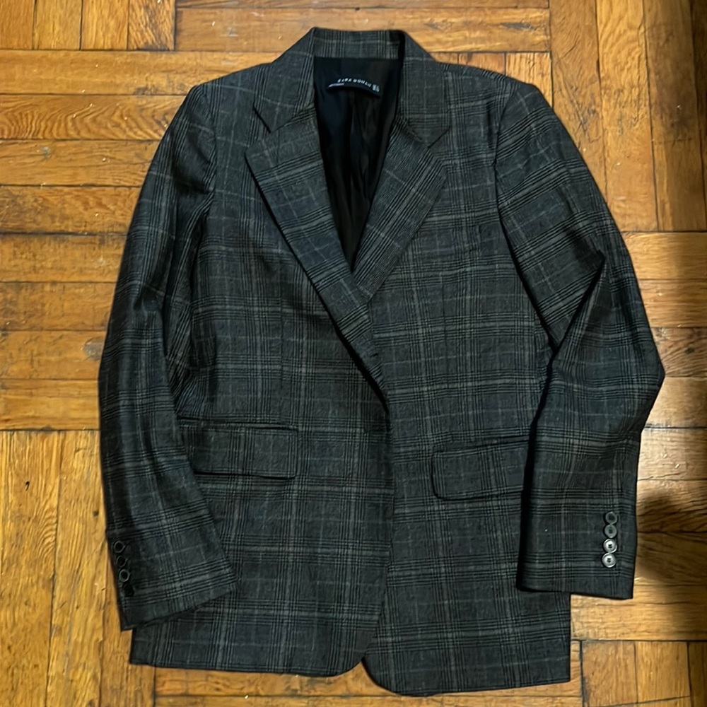 Plaid oversized jacket from Zara